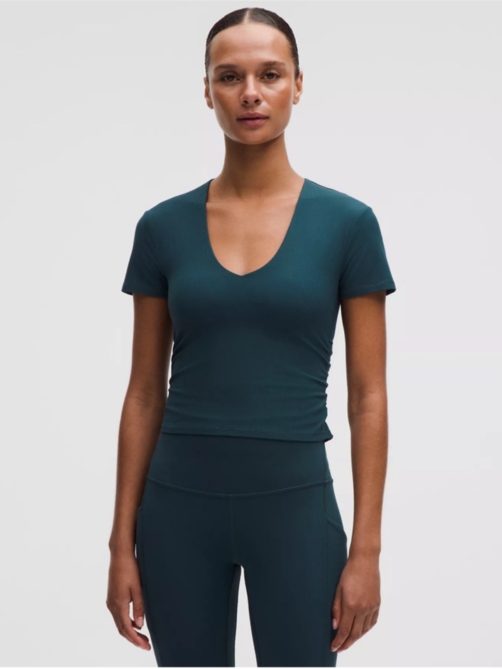 Lululemon All It Takes Ribbed Nulu V-Neck T-Shirt | Size: 6